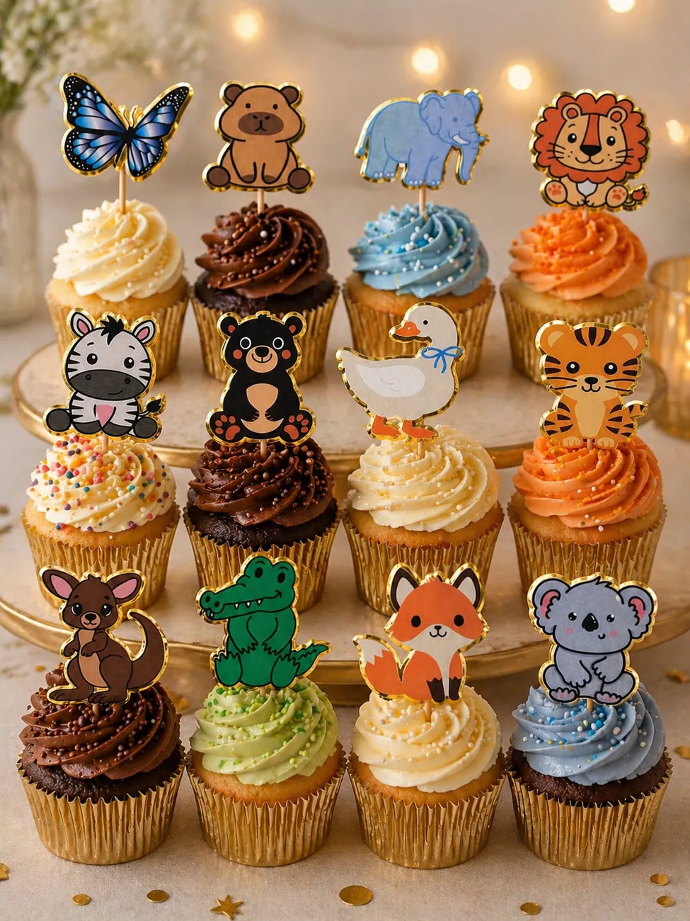 Safari cupcake toppers