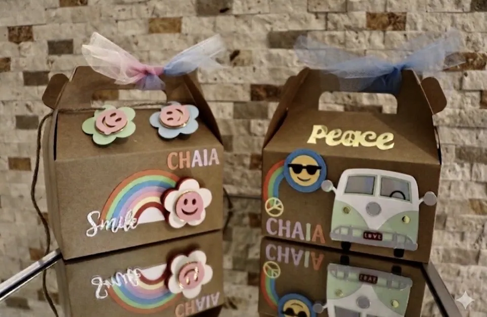 Retro favor gift packaging